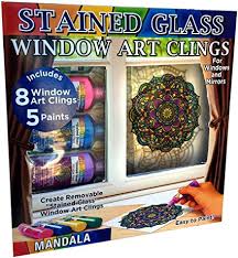 To add a pop of color, shop decorative window film. Amazon Com Joy Of Coloring Zorbitz Stained Glass Window Art Cling Kit Diy 8 Clings 5 Colors Paint Craft Kit Toys Games