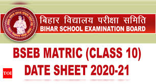 The marks of practical exams will be submitted by schools based on internal evaluation. Bseb 10th Date Sheet 2021 Bihar Matric Board Exam Time Table 2020 21 Times Of India