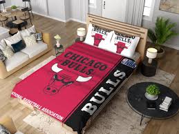 Chicago Bulls Nba Basketball Bedding Set