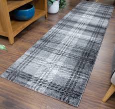 grey tartan carpet rug contemporary