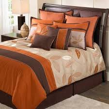 Orange And Brown Hallmart Bedrooms