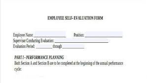 Free 6 Employee Self Evaluation Form Samples In Sample