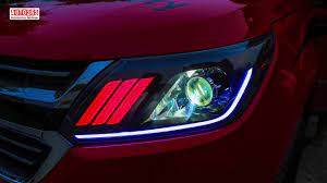 độ đèn ô tô) Chevrolet Colorado nâng cấp đèn Led Mustang tại Auto365 -  YouTube