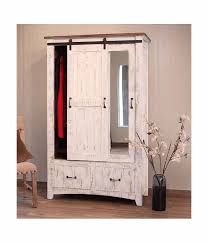 Product title hodedah 3 door bedroom armoire with drawers, white f. White Wash Armoire Rustic White Armoire White Wardrobe Armoire