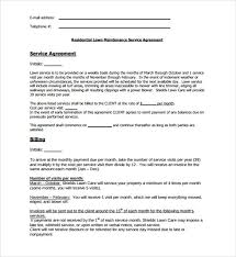 Lawn Service Contract Template 10 Download Documents In Pdf