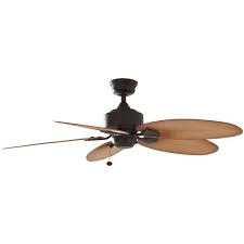 Aged Bronze Ceiling Fan With Downrod