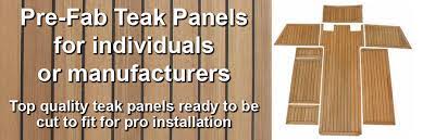 custom teak deck panels by teak deck