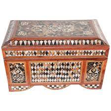 large turkish decorative jewelry box at
