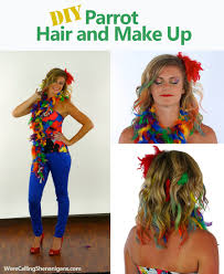 diy parrot costume and makeup we re