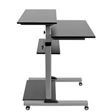 A standing desk is just the beginning of an active workspace. Rolling Standing Desk Workstation Height Adjustable Tripp Lite