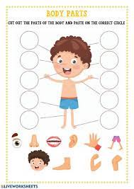 Live worksheets > english > english as a second language (esl) > parts of the body. Body Parts Online Worksheet For Kindergarten
