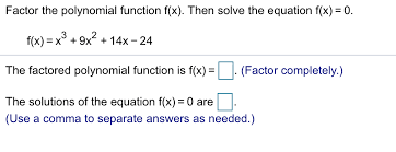 Solved Factor The Polynomial Function F