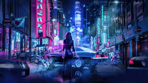 Download wallpapers for your pc, computer, desktop, laptop or mobile devices screen background. 2880x1800 Cyber Japan Neon Lights Girl With Gun 4k Macbook Pro Retina Hd 4k Wallpapers Images Backgrounds Photos And Pictures