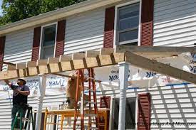 building a porch roof birch hill