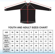 Sizing Chart For Corsa Racewear Jerseys