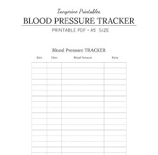 Blood Pressure Tracking Chart Spanish Blood Pressure Log Chart