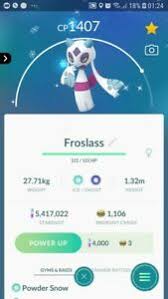 Details About Shiny Froslass Snorunt Evolution Trade Pokemon Go