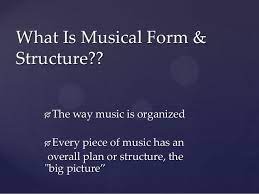 There is a pretty obvious musical theme that is present at the beginning of the piece. High School Presentation Forms Of Music