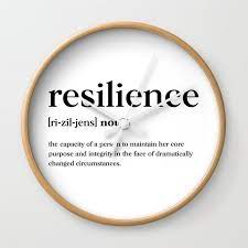 Resilience Definition Wall Clock By
