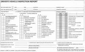 cdl pre trip inspection form