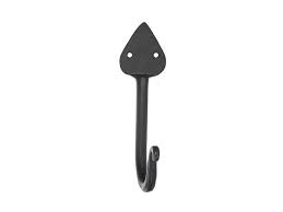 Single Spade Iron Wall Hook Gun Metal