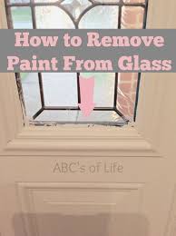 Remove Paint From Glass
