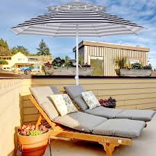 Outsunny Arc 8ft Beach Umbrella Double