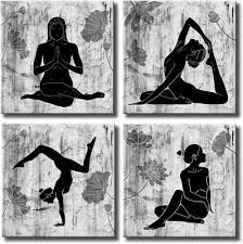 Abstract Yoga Wall Art Canvas Prints 4
