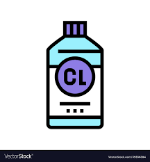 bleach chemical liquid color icon