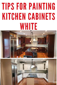 painting kitchen cabinets white