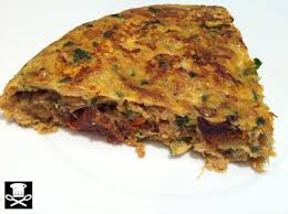 Resultado de imagen para imagen de tortilla de bacalao con tomate