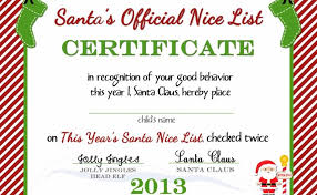 Check the 2020 good list to see if you are on it. Free Printable Nice List Certificate From The North Pole A Delicate Gift Cute766