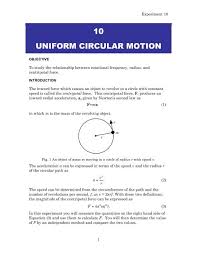 10 Uniform Circular Motion