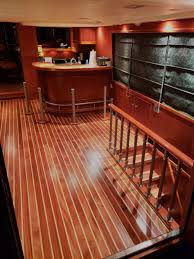 interior boat flooring wood line