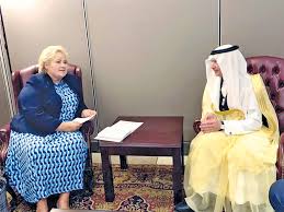 In this wide ranging conversation with our. Erna Solberg Arab News
