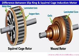 slip ring squirrel cage induction motor