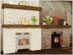 faux fireplace sims 4 cc furniture