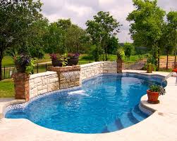 Fiberglass Pools Backyard Pool Landscaping