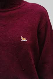 maison kitsune knit sweater size 38