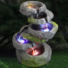 Garden fountain can create a soothing effect on surroundings, therefore adding a water fountain & feature seem like an ideal thing to add to your garden. Garden Water Feature Like A Natural Stone Water Feature Fountain Bird Bath Home Garden Balcony Stream Waterfall Ornamental Fountain With Led Light Fels Cascade Water Cascade Buy Online In Antigua And