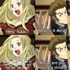 Miria has a lot of questions for Isaac : rAnimemes
