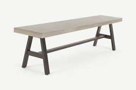 edson garden large bench cement and