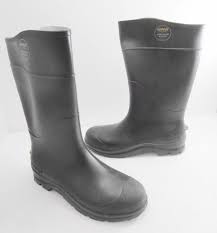 Servus Honeywell Mens 12 Black Steel Toe Rubber Safety Boots