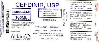 Cefdinir Aidarex Pharmaceuticals Llc Page 4