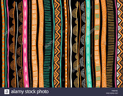 African Background Flyer With Tribal Traditional Grunge