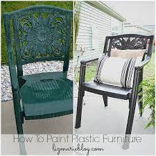 to paint plastic furniture a makeover