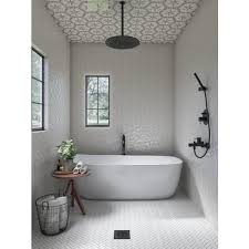 Master Bathroom Grey Wall Tiles