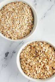 rolled oats vs quick oats bake or break