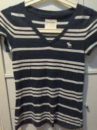 Abercrombie Blue And White Top Womens Fashion Clothes