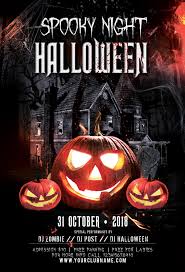 Spooky Night Halloween Psd Flyer Template Free Psd Flyer